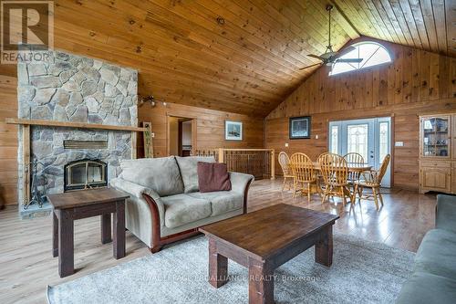 1024 County Road 19, Prince Edward County (Ameliasburgh), ON - Indoor Photo Showing Living Room With Fireplace