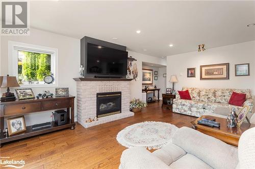 49 Mintens Lane E, Port Severn, ON - Indoor Photo Showing Living Room With Fireplace