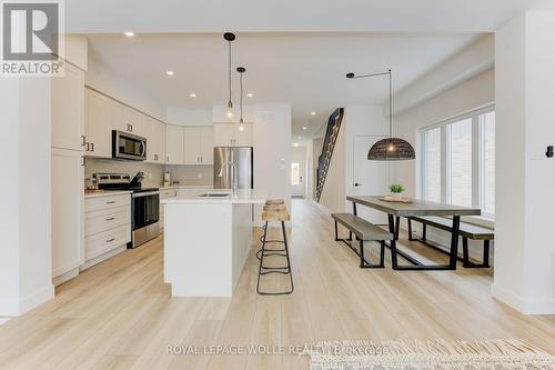 45 Hedley Lane, Centre Wellington, ON - Indoor Photo Showing Kitchen With Stainless Steel Kitchen With Upgraded Kitchen