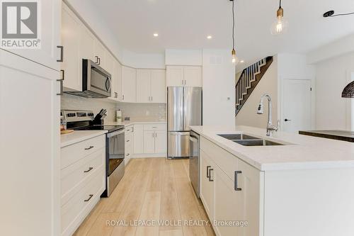 45 Hedley Lane, Centre Wellington, ON - Indoor Photo Showing Kitchen With Stainless Steel Kitchen With Double Sink With Upgraded Kitchen