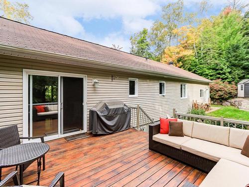 Back facade - 70 Ch. Du Bouton-D'Or, Sainte-Anne-Des-Lacs, QC - Outdoor With Deck Patio Veranda With Exterior