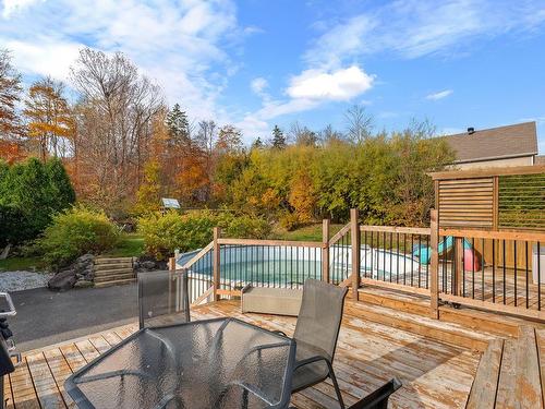 Backyard - 73 Rue Donaldson, Shannon, QC - Outdoor With Deck Patio Veranda