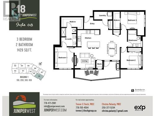 Unit 108 Floor Plan - 1844 Qu'Appelle Boulevard Unit# 108, Kamloops, BC - Other