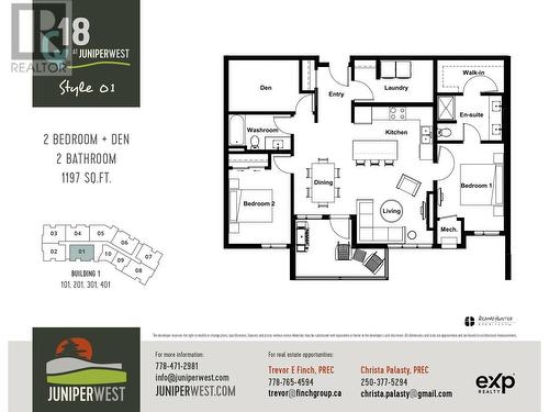 Unit 101 Floor Plan - 1844 Qu'Appelle Boulevard Unit# 101, Kamloops, BC - Other