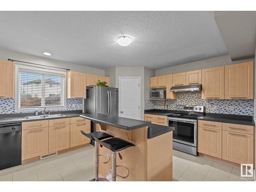 15806 139 St Nw, Edmonton, AB - Indoor Photo Showing Kitchen With Double Sink