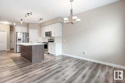 8538 Cushing Pl Sw, Edmonton, AB - Indoor Photo Showing Kitchen With Upgraded Kitchen