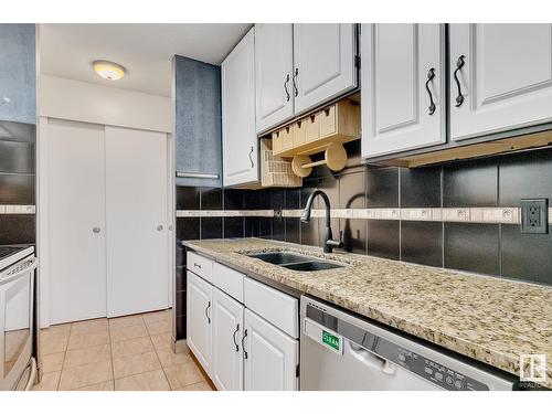 #5 10836 116 St Nw, Edmonton, AB - Indoor Photo Showing Kitchen With Double Sink