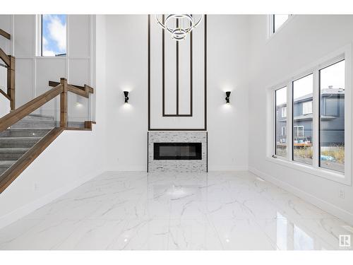 6844 171 Av Nw, Edmonton, AB - Indoor With Fireplace