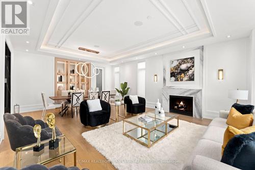 17 Waring Court, Toronto, ON - Indoor Photo Showing Living Room With Fireplace