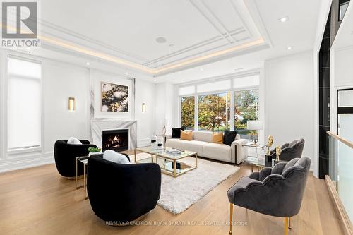 17 Waring Court, Toronto, ON - Indoor Photo Showing Living Room With Fireplace