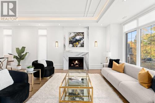 17 Waring Court, Toronto, ON - Indoor Photo Showing Living Room With Fireplace