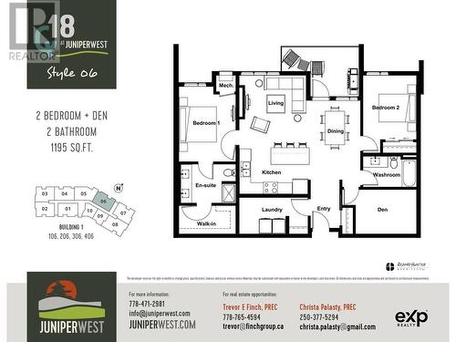 Unit 406 Floor Plans - 1844 Qu'Appelle Boulevard Unit# 406, Kamloops, BC - Other