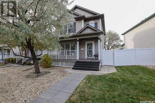 1042 Cypress Way N, Regina, SK - Outdoor With Deck Patio Veranda With Facade