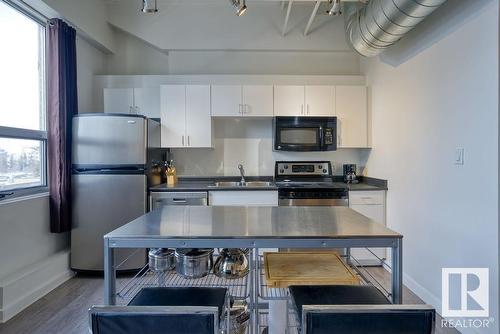 #302 10105 109 St Nw, Edmonton, AB - Indoor Photo Showing Kitchen With Double Sink