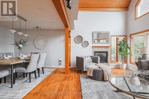 128 Moores Beach Road, Georgina, ON - Indoor With Fireplace