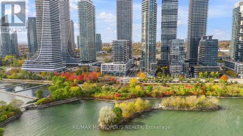 415 - 65 Annie Craig Drive, Toronto, ON - Outdoor With Body Of Water With Facade