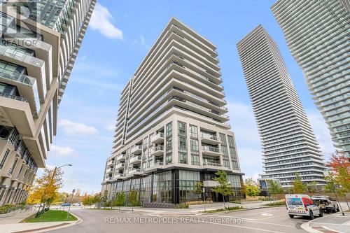 415 - 65 Annie Craig Drive, Toronto, ON - Outdoor With Balcony With Facade