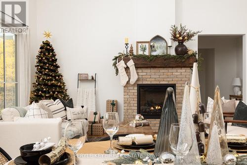 303 Clearwater Lake Road, Huntsville, ON - Indoor Photo Showing Living Room With Fireplace