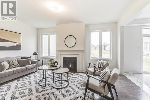 447 Black Cherry Crescent, Shelburne, ON - Indoor Photo Showing Living Room With Fireplace