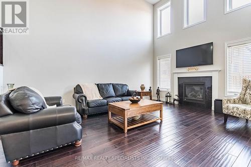 80 Taylor Drive, East Luther Grand Valley, ON - Indoor Photo Showing Living Room With Fireplace