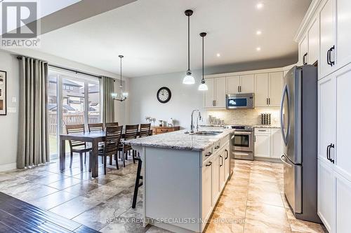 80 Taylor Drive, East Luther Grand Valley, ON - Indoor Photo Showing Kitchen With Stainless Steel Kitchen With Upgraded Kitchen