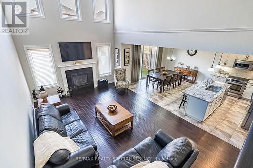 80 Taylor Drive, East Luther Grand Valley, ON - Indoor Photo Showing Living Room With Fireplace