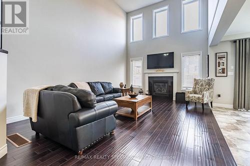 80 Taylor Drive, East Luther Grand Valley, ON - Indoor Photo Showing Living Room With Fireplace