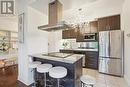 308 - 60 Absolute Avenue, Mississauga, ON  - Indoor Photo Showing Kitchen With Stainless Steel Kitchen With Upgraded Kitchen 