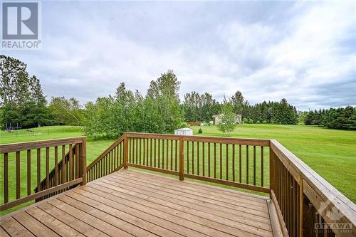 Large deck for BBQ'ing and morning coffee - 618 Latimer Road, South Mountain, ON - Outdoor With Deck Patio Veranda