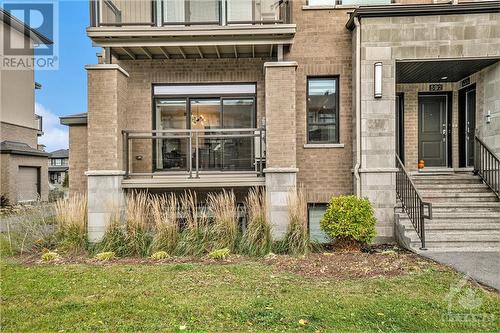 Balcony off the ground floor living room - 596 Compass Street, Ottawa, ON - Outdoor With Balcony With Facade