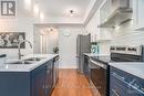 596 Compass Street, Ottawa, ON  - Indoor Photo Showing Kitchen With Stainless Steel Kitchen With Double Sink With Upgraded Kitchen 