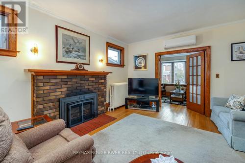 230 Athol Street E, Oshawa (Central), ON - Indoor Photo Showing Living Room With Fireplace