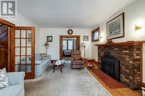 230 Athol Street E, Oshawa (Central), ON - Indoor Photo Showing Living Room With Fireplace