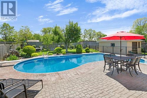 593 Dorset, Tecumseh, ON - Outdoor With In Ground Pool With Deck Patio Veranda With Backyard