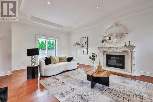 192 Waneta Drive, Oakville, ON - Indoor Photo Showing Living Room With Fireplace