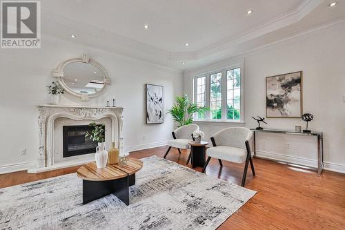 192 Waneta Drive, Oakville, ON - Indoor Photo Showing Living Room With Fireplace