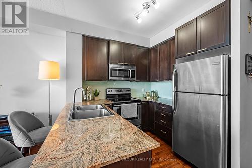 808 - 1328 Birchmount Road, Toronto, ON - Indoor Photo Showing Kitchen With Stainless Steel Kitchen With Double Sink