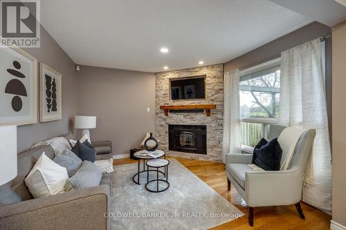 1481 Major Oaks Road, Pickering (Brock Ridge), ON - Indoor Photo Showing Living Room With Fireplace