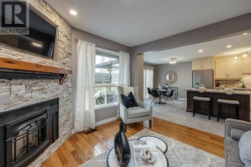 1481 Major Oaks Road, Pickering (Brock Ridge), ON - Indoor Photo Showing Living Room With Fireplace