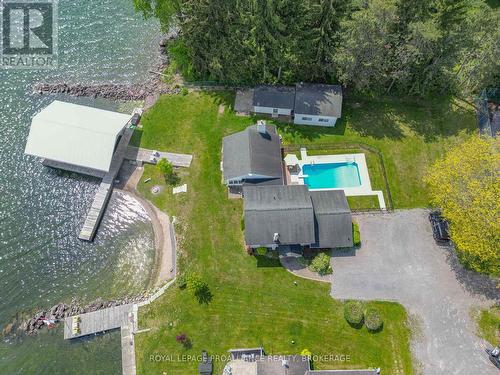 146 Twin Oaks Lane, Leeds & The Thousand Islands, ON - Outdoor With In Ground Pool With View