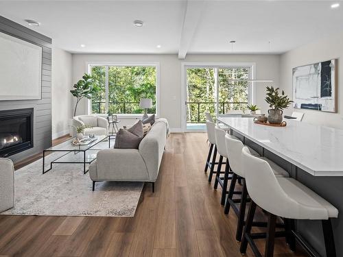 1526 Marble Pl, Langford, BC - Indoor Photo Showing Living Room With Fireplace