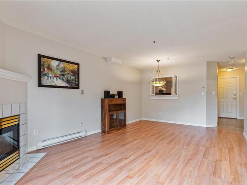 307-2900 Orillia St, Saanich, BC - Indoor Photo Showing Living Room With Fireplace