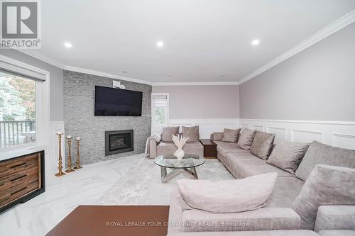 23 Anglin Drive, Richmond Hill, ON - Indoor Photo Showing Living Room With Fireplace