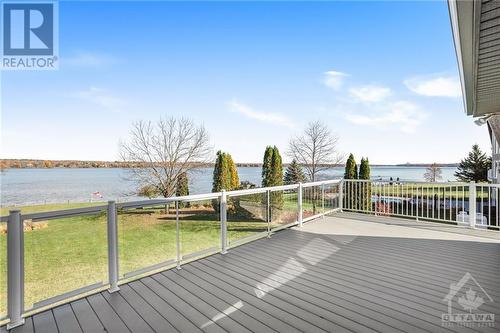 3695 Front Road, Hawkesbury, ON - Outdoor With Body Of Water With Deck Patio Veranda With View