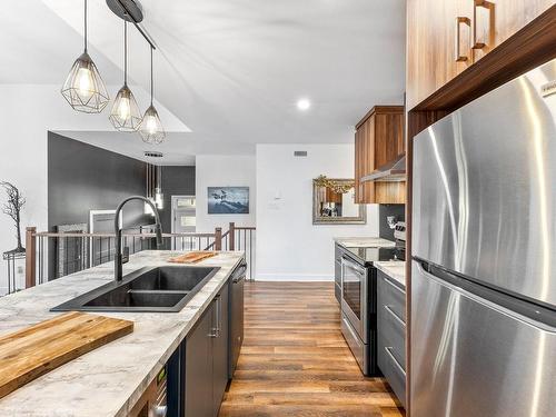 Kitchen - 133 Rue De L'Harmonie, Sainte-Sophie, QC - Indoor Photo Showing Kitchen With Double Sink With Upgraded Kitchen