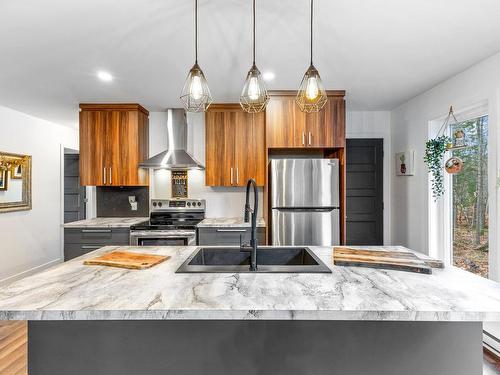 Kitchen - 133 Rue De L'Harmonie, Sainte-Sophie, QC - Indoor Photo Showing Kitchen With Double Sink With Upgraded Kitchen