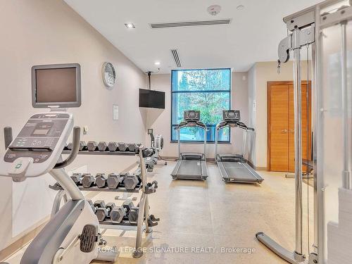 218-21 Clairtrell Rd, Toronto, ON - Indoor Photo Showing Gym Room