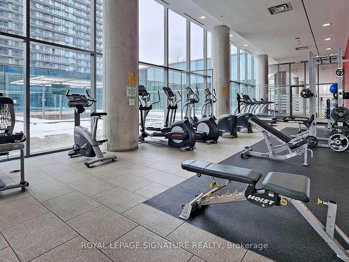 416-105 The Queens Way, Toronto, ON - Indoor Photo Showing Gym Room