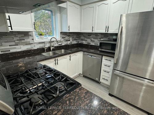 3930 Coachman Circ, Mississauga, ON - Indoor Photo Showing Kitchen With Stainless Steel Kitchen With Double Sink