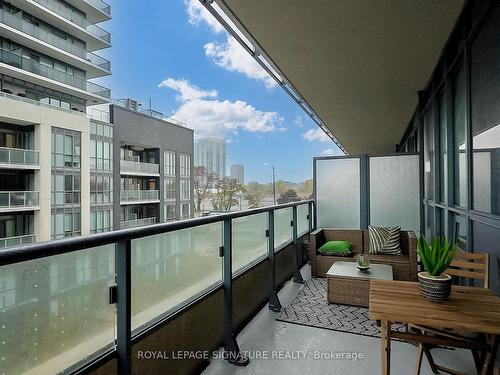 B415-60 Annie Craig Dr, Toronto, ON - Outdoor With Balcony With Exterior